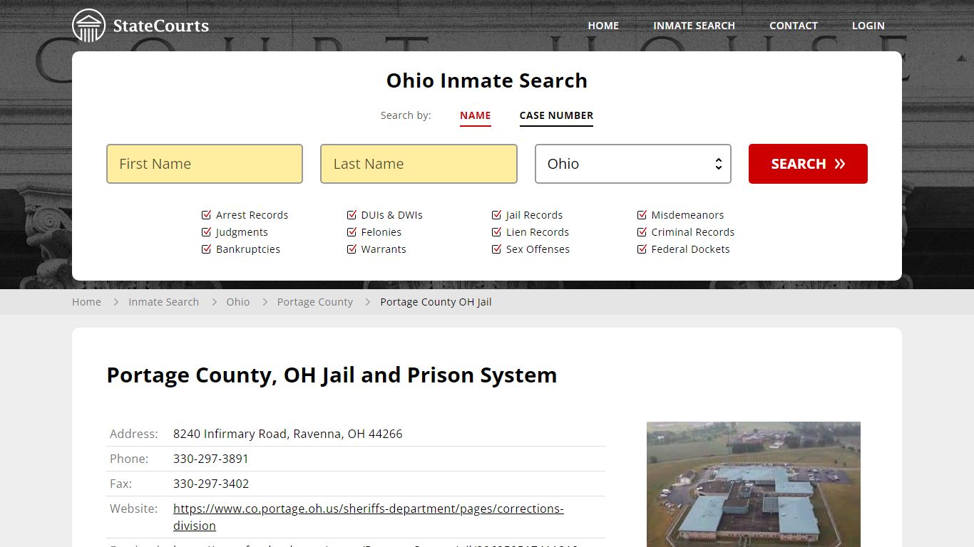 Portage County OH Jail Inmate Records Search, Ohio - State Courts